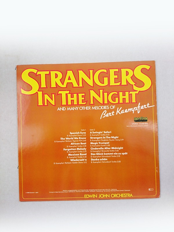 LP Edwin John Orchestra – Strangers In The Night And Many Other Melodies Of Bert Kaempfert