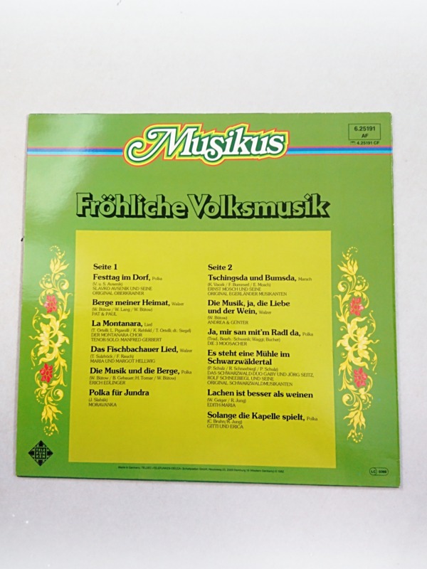 LP Fröhliche Volksmusik 1982 LC 0366